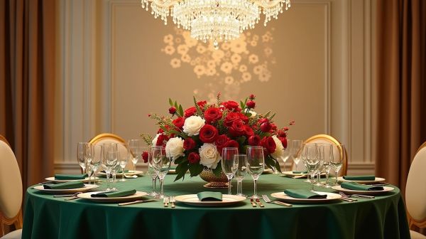 Le centre de table donne le ton de toute la salle