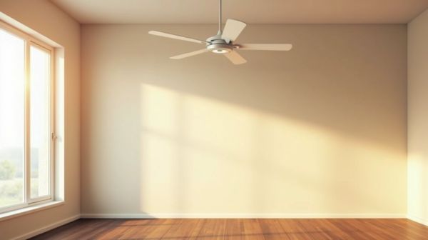 Le ventilateur de plafond, l'équipement qui sert été comme hiver