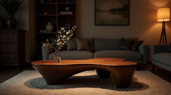 Voyage dans le monde des tables basses en forme organique